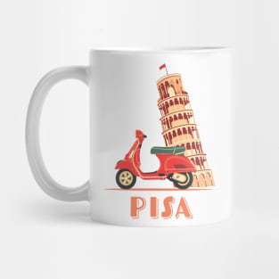 Pisa Tower Italy Scooter Mug